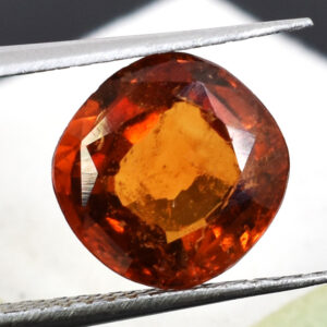 Certified Natural Hessonite Garnet (Gomed) – 4.57 Carat Oval Mixed Cut Gemstone