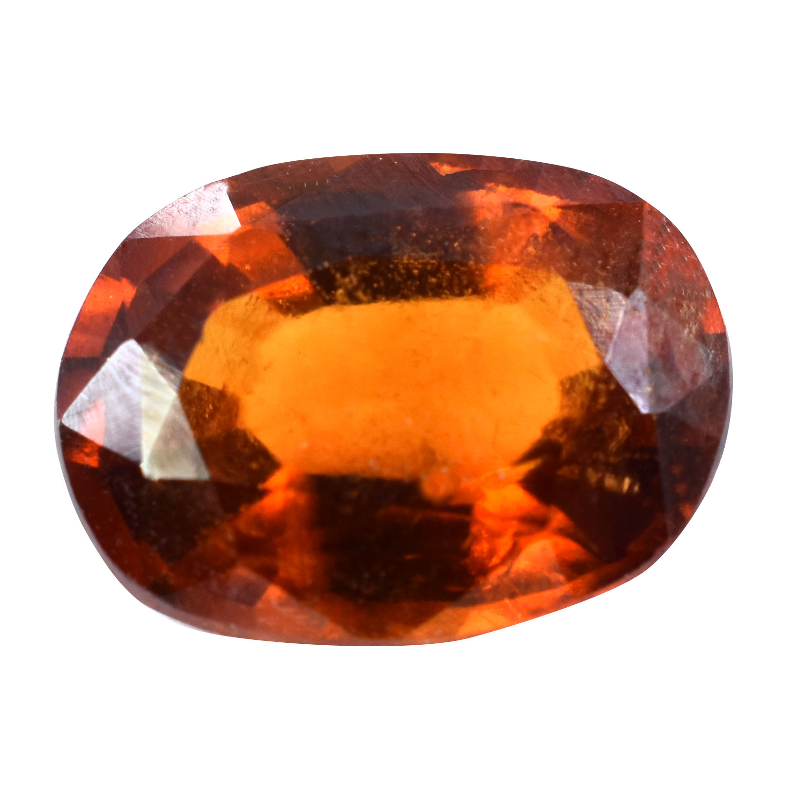 Certified Natural Hessonite Garnet (Gomed) – 4.10 Carat Oval Mixed Cut Gemstone - Image 4