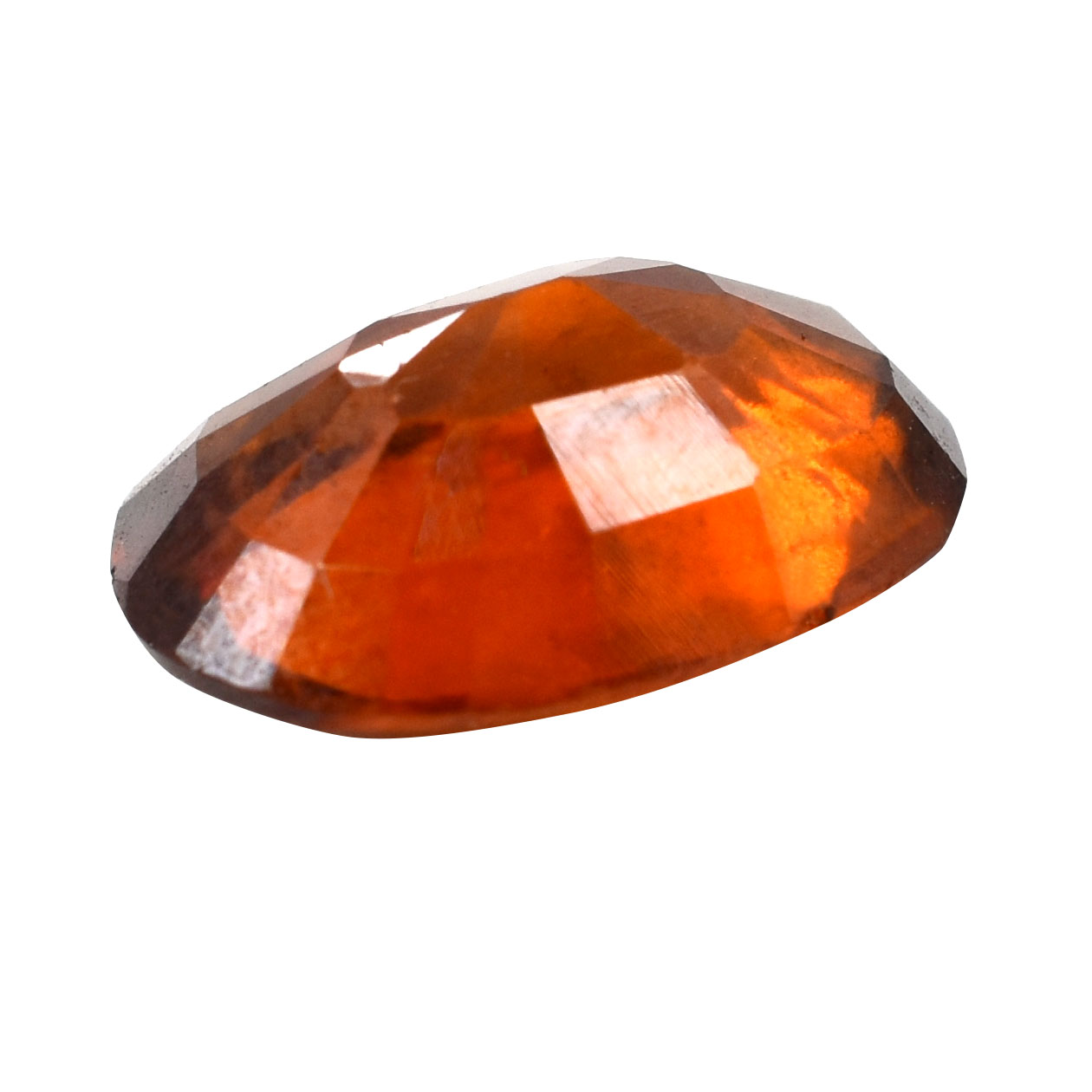 Certified Natural Hessonite Garnet (Gomed) – 4.10 Carat Oval Mixed Cut Gemstone - Image 3