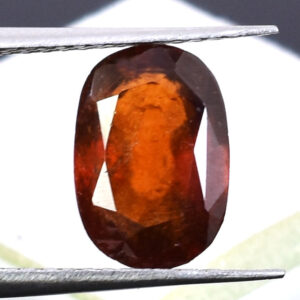 Certified Natural Hessonite Garnet (Gomed) – 5.09 Carat Oval Mixed Cut Gemstone