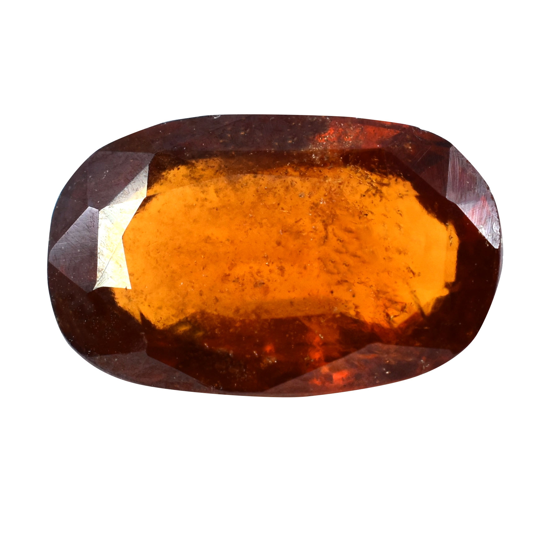 Certified Natural Hessonite Garnet (Gomed) – 5.38 Carat Oval Mixed Cut Gemstone - Image 2