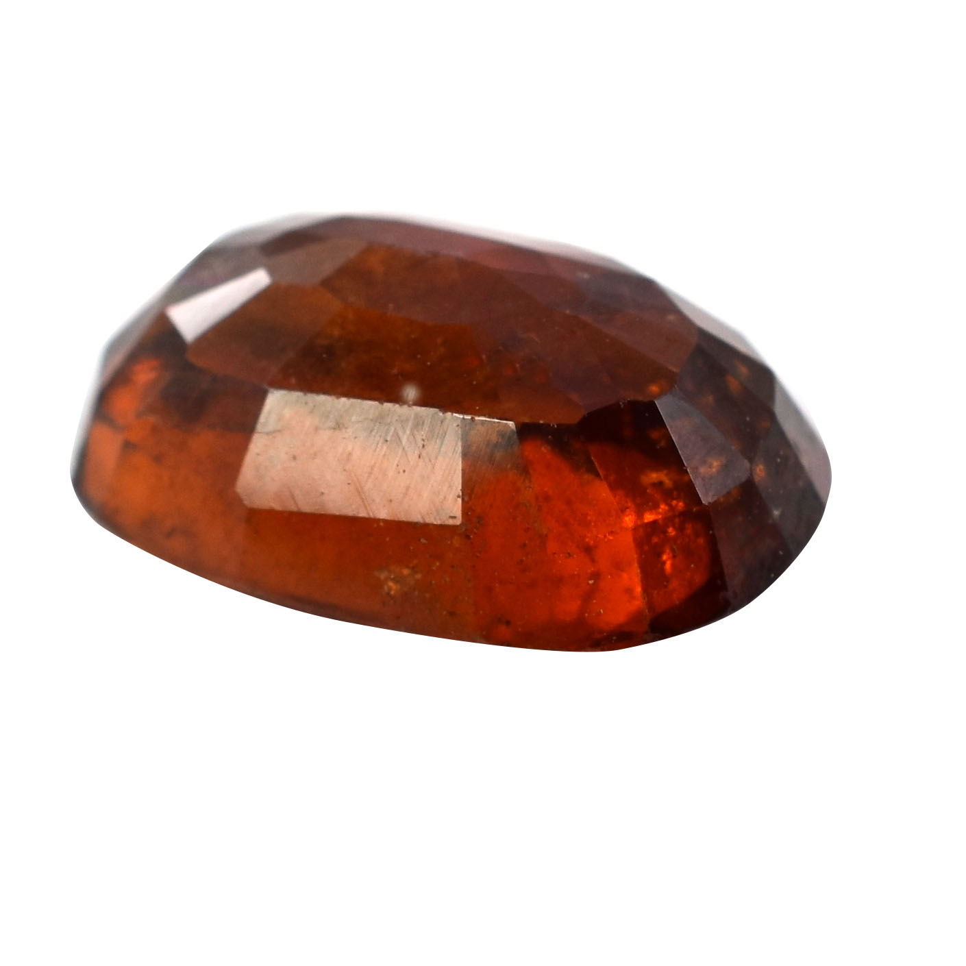 Certified Natural Hessonite Garnet (Gomed) – 5.38 Carat Oval Mixed Cut Gemstone - Image 5