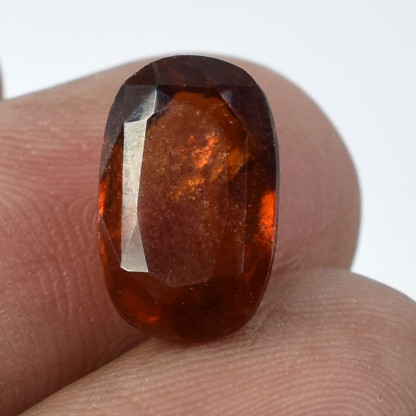Certified Natural Hessonite Garnet (Gomed) – 5.38 Carat Oval Mixed Cut Gemstone - Image 4