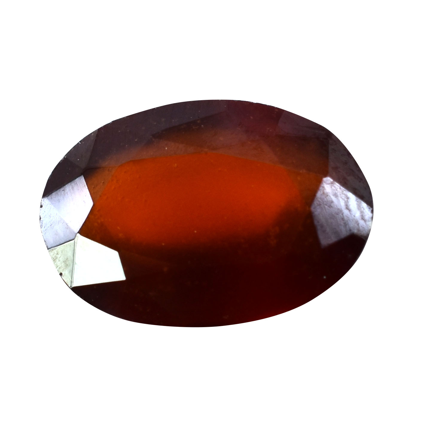 Natural Hessonite (Gomed) Gemstone – 6.10 Ct Certified Oval Mixed Cut Brown Garnet - Image 4