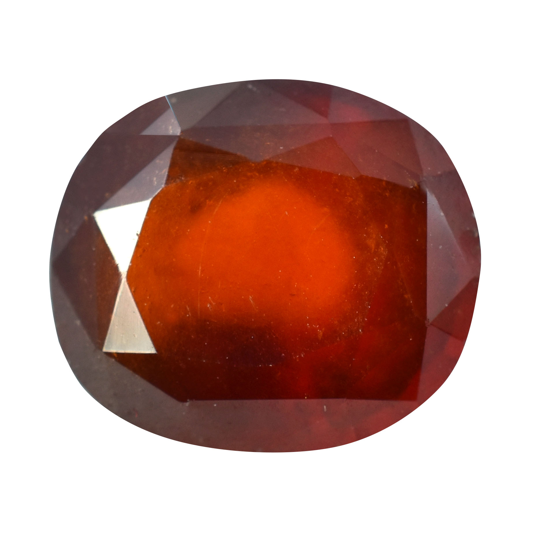 Certified Natural Hessonite Garnet (Gomed) – 4.26 Carat Oval Mixed Cut Gemstone - Image 4