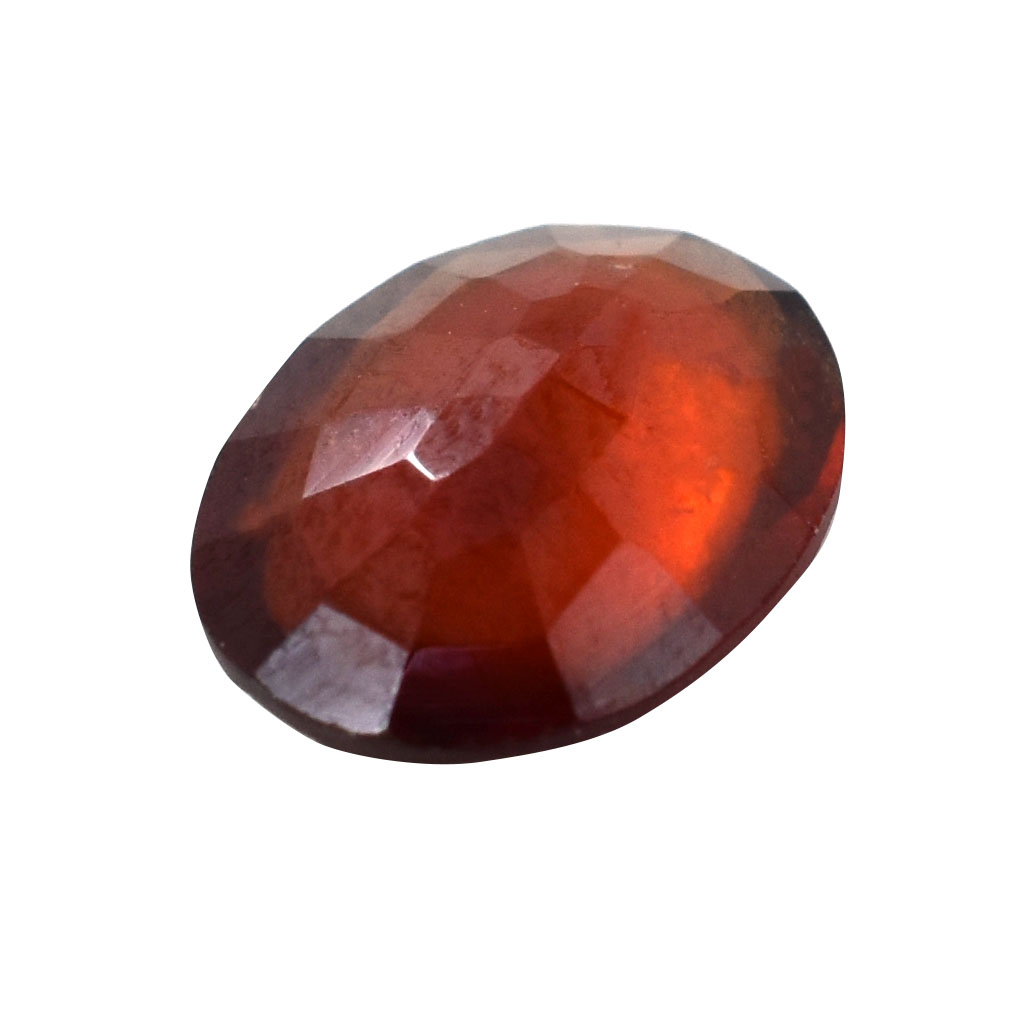 Certified Natural African Hessonite Garnet (Gomed) – 2.01 Carat Oval Mixed Cut Gemstone - Image 2