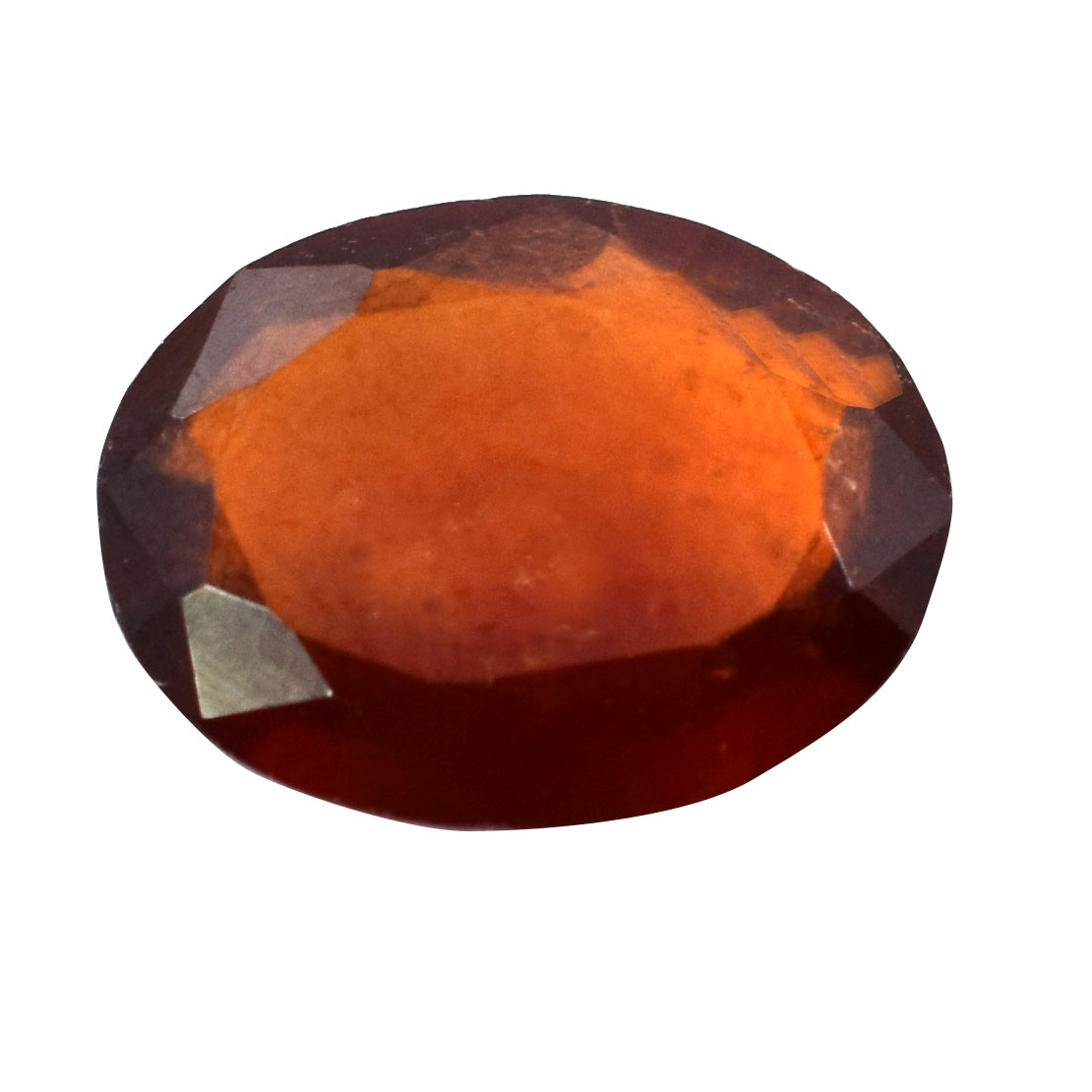 Certified Natural African Hessonite Garnet (Gomed) – 2.01 Carat Oval Mixed Cut Gemstone - Image 4