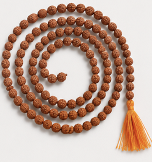 Natural 5 Mukhi Rudraksha Mala | 109 Beads Five Face Rudraksha Prayer Mala - Image 4