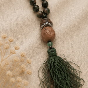 Natural Unakite 109 Beads Mala | 40 g Handmade Prayer Necklace | Healing Crystal Meditation Jewelry