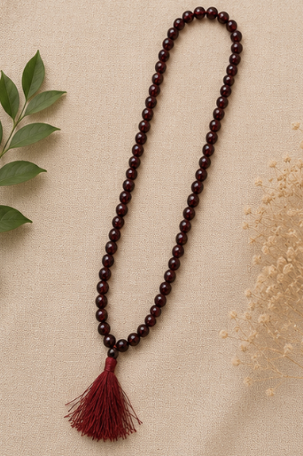 Natural Red Garnet 109 Beads Mala | 18 g Handmade Prayer Necklace | Healing Crystal Meditation Jewelry - Image 4