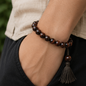 Natural Red Tiger's Eye Bracelet | 24 g Handmade Healing Crystal Bracelet | Protective Gemstone Jewelry