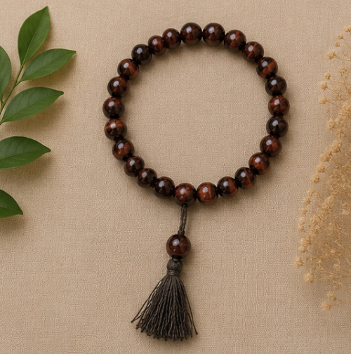 Natural Red Tiger's Eye Bracelet | 24 g Handmade Healing Crystal Bracelet | Protective Gemstone Jewelry - Image 5