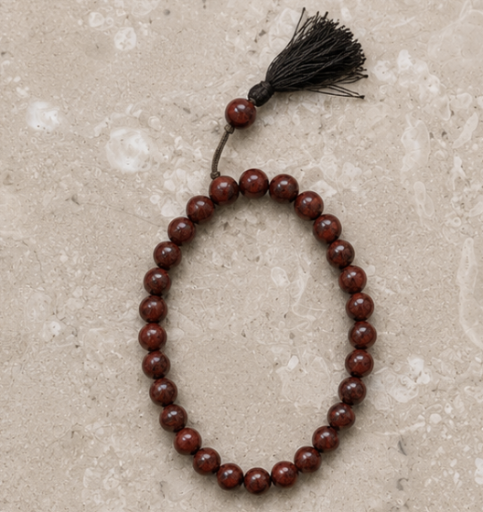 Natural Red Jasper Bracelet | 22 g Handmade Healing Crystal Bracelet | Grounding Gemstone Jewelry - Image 2