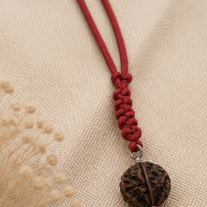 Natural Rudraksha Thread  | 4 g Handmade Spiritual Rudraksha pendant | Sacred Meditation Jewelry
