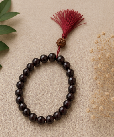 Natural Red Garnet Bracelet | 28 g Handmade Garnet Gemstone Bracelet | Healing Crystal Jewelry - Image 2