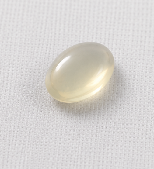 Natural Grey Chalcedony (Haqeeq) Gemstone | 5.76 Carats