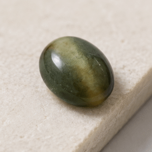 Natural Cat's Eye Quartz Gemstone | 3.00 Carats Yellowish Green