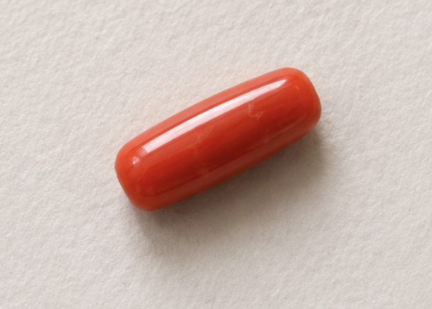 Natural Coral Gemstone | 3.31 Carats Orangish Red