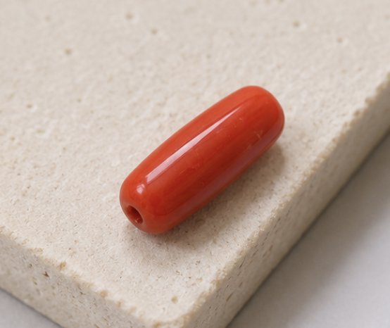 Natural Coral Gemstone | 3.31 Carats Orangish Red - Image 3