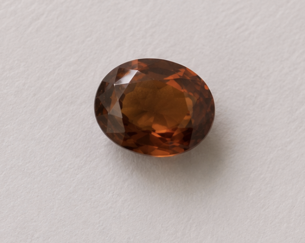 Natural Hessonite (Gomed) Gemstone | 6.14 Carats Brown - Image 2