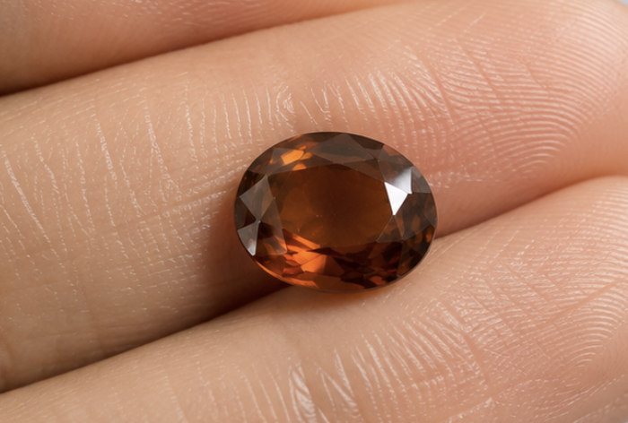 Natural Hessonite (Gomed) Gemstone | 6.14 Carats Brown - Image 3
