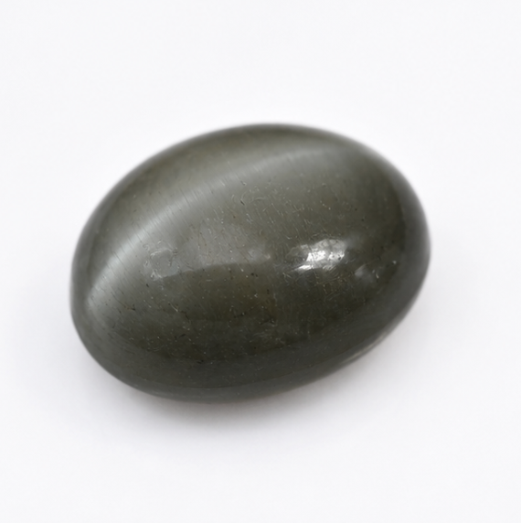Natural Cat's Eye Quartz Gemstone | 2.61 Carats Greyish Green - Image 4