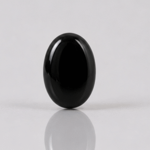 Natural Black Chalcedony (Haqeeq) Gemstone | 7.44 Carats