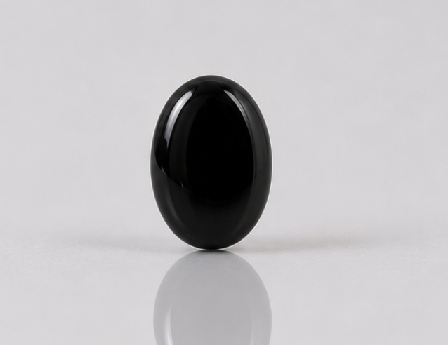 Natural Black Chalcedony (Haqeeq) Gemstone | 5.52 Carats - Image 2