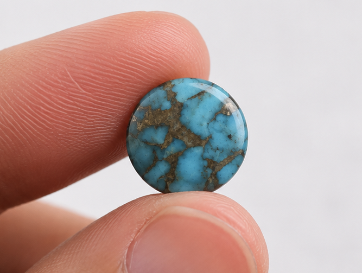 Natural Turquoise Gemstone | 8.17 Carats Sky Blue - Image 4