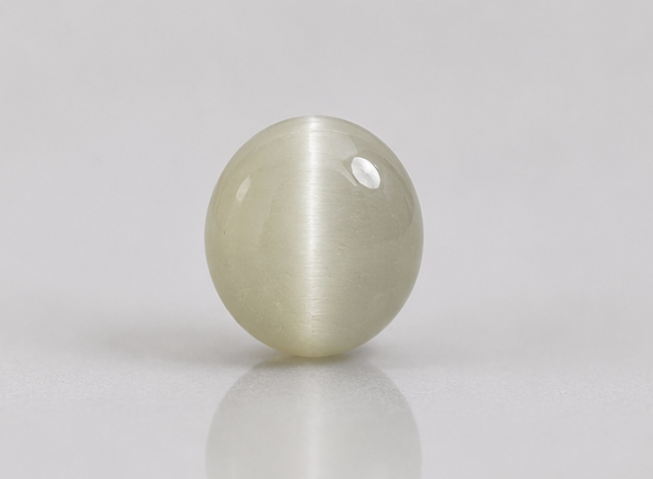 Natural Cat's Eye Quartz Gemstone | 4.41 Carats Grey - Image 5
