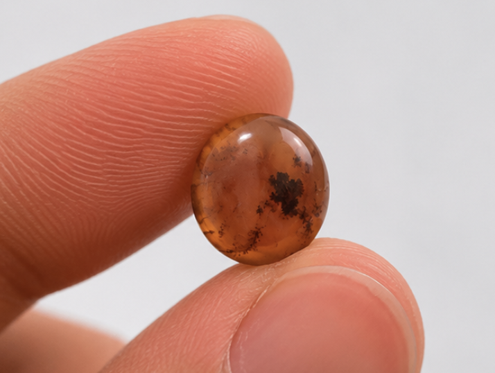 Natural Orangish Red Chalcedony (Haqeeq) Gemstone | 8.21 Carats - Image 3