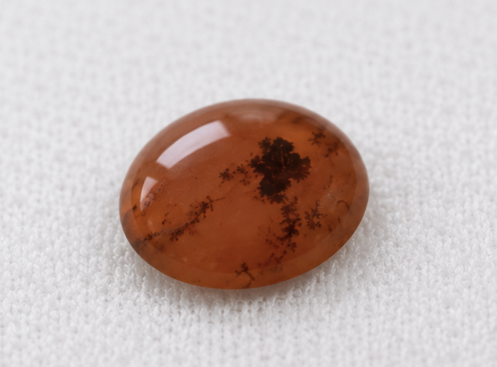 Natural Orangish Red Chalcedony (Haqeeq) Gemstone | 8.21 Carats - Image 4