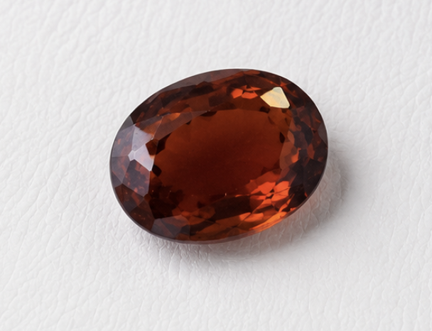 Natural Hessonite (Gomed) Gemstone | 5.46 Carats Brown - Image 2