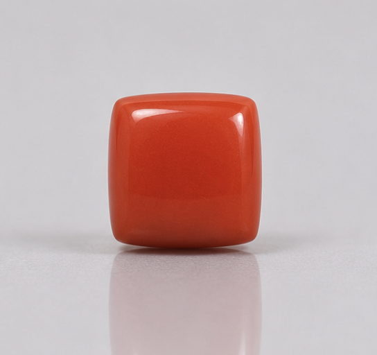 Natural Coral Gemstone | 2.86 Carats Orangish Red - Image 4