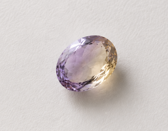 Natural Ametrine Gemstone | 3.06 Carats Purple-Yellow