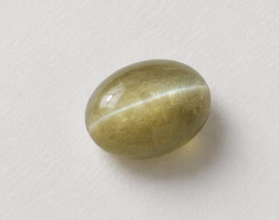 Natural Cat's Eye Quartz Gemstone | 1.85 Carats Yellowish Green