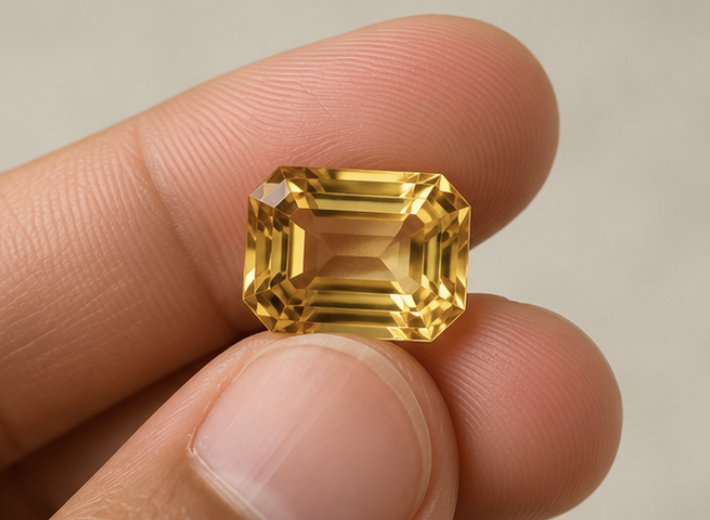 Natural Citrine Gemstone | 6.83 Carats Yellow - Image 3