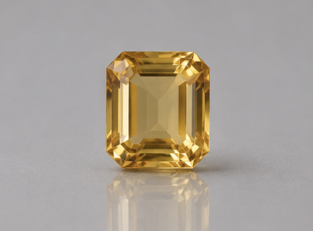 Natural Citrine Gemstone | 6.83 Carats Yellow