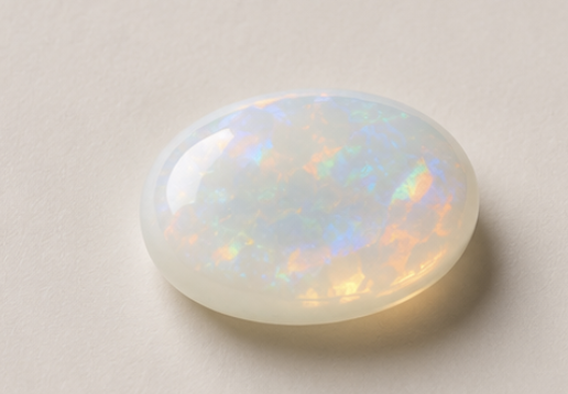 Natural Opal Gemstone | 3.45 Carats Milky White - Image 5