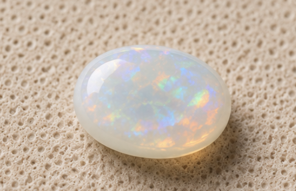 Natural Opal Gemstone | 3.45 Carats Milky White - Image 3