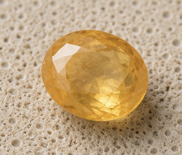 Natural Yellow Sapphire Gemstone | 4.40 Carats