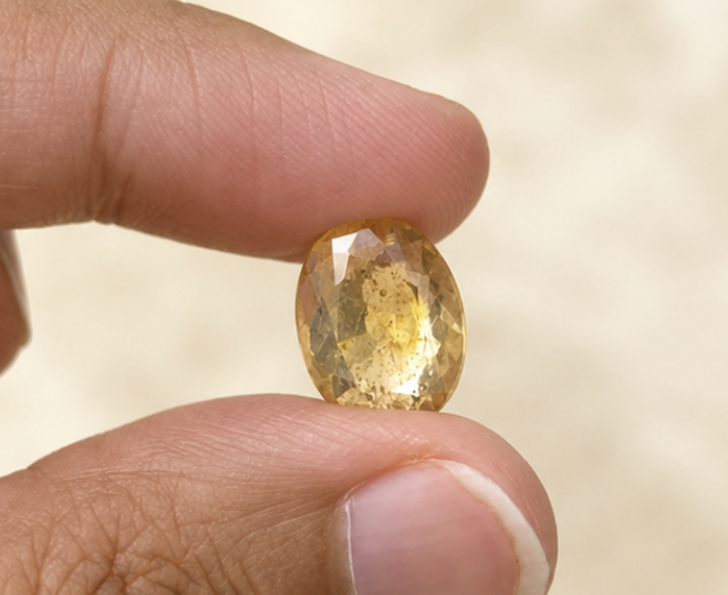 Natural Yellow Sapphire Gemstone | 7.56 Carats - Image 2