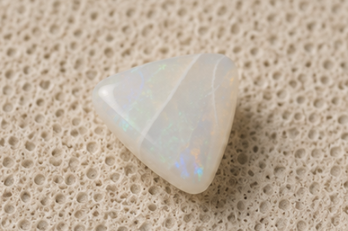Natural Opal Gemstone | 3.55 Carats Milky White - Image 4