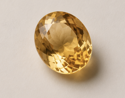 Natural Citrine Gemstone | 6.80 Carats Yellow