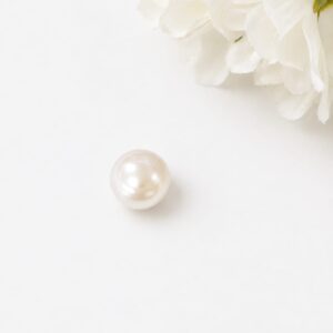 Natural White Pearl Round Gemstone – 10 Carats