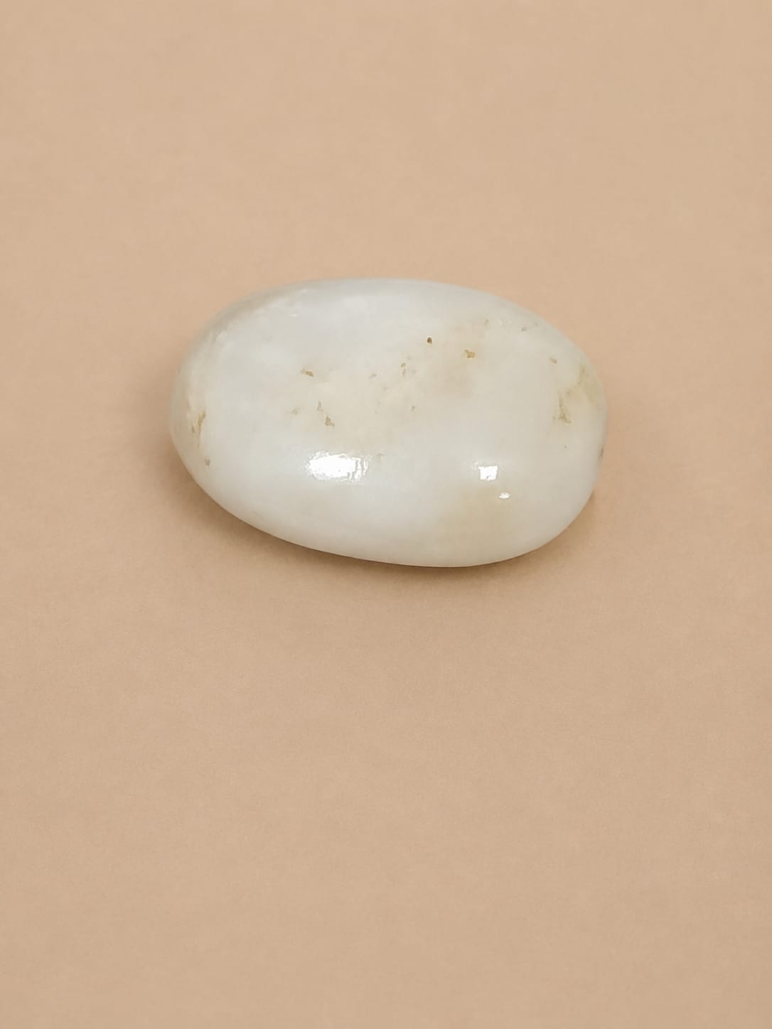 Natural White Opal 14.11 CTS – Certified Oval Cabochon Loose Gemstone - Image 3