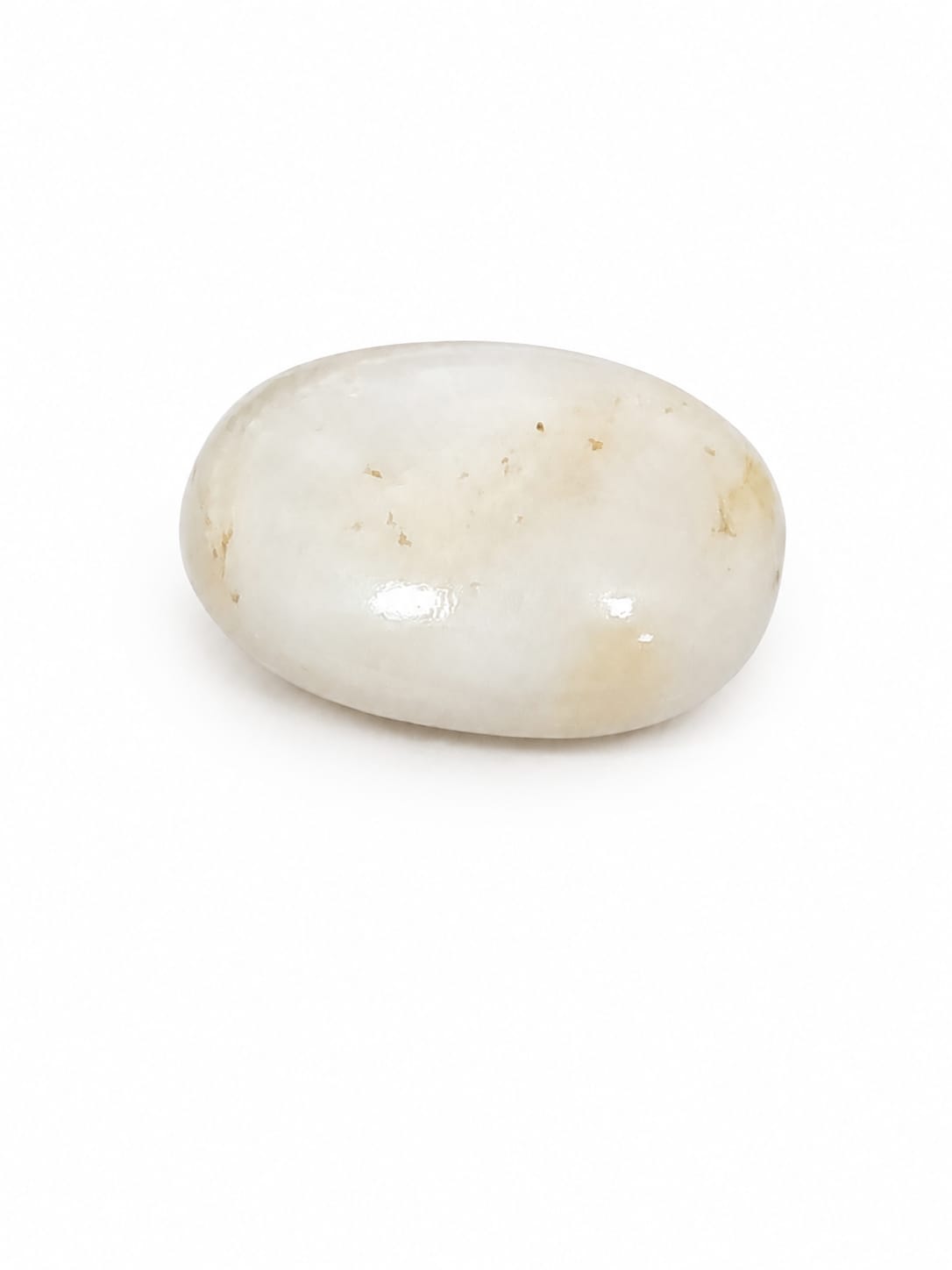 Natural White Opal 14.11 CTS – Certified Oval Cabochon Loose Gemstone