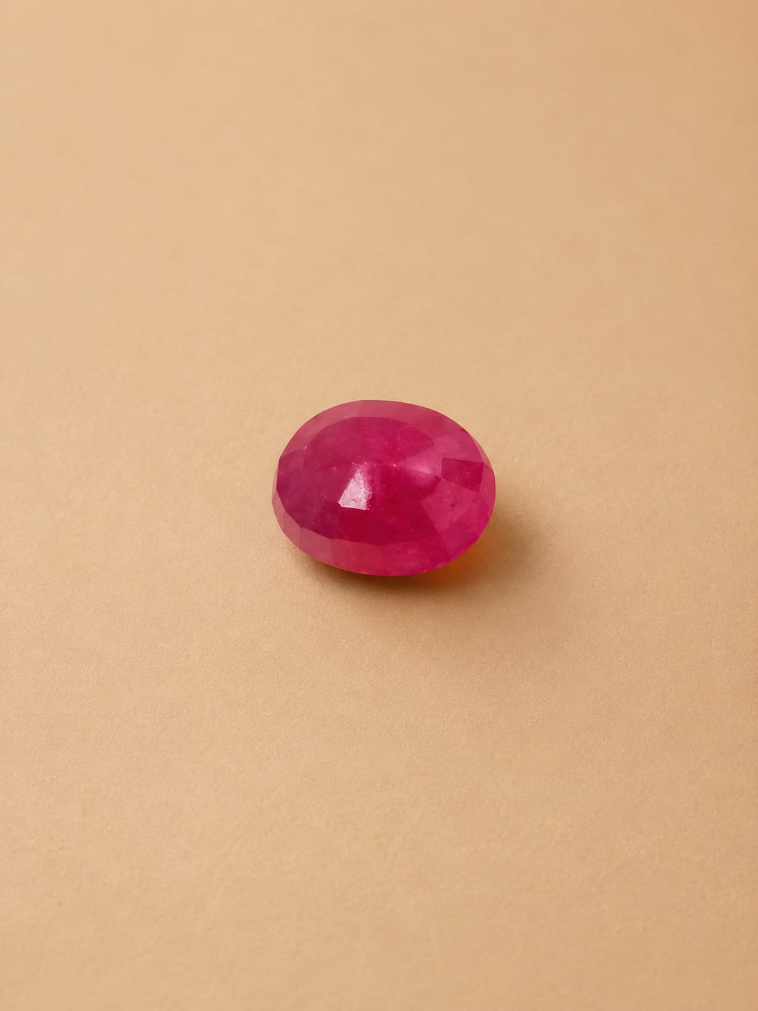 Premium 5.10 Cts Certified Natural Ruby (Manik) Oval Mixed Cut - Image 4