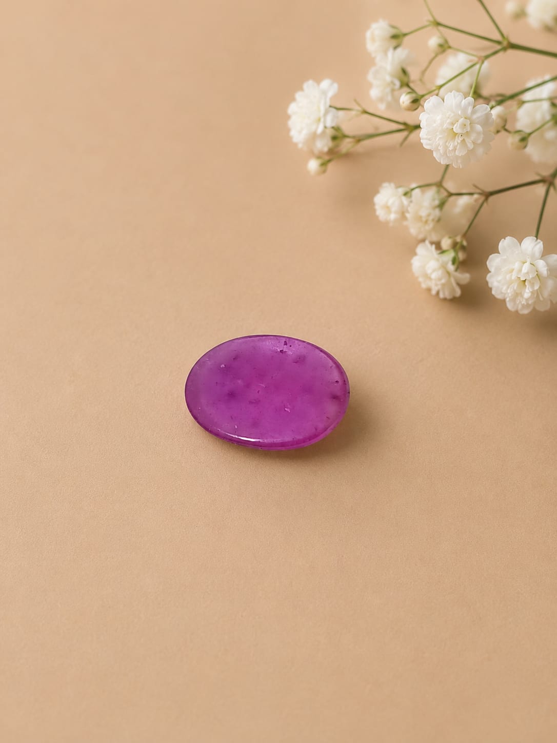 Premium 2.52 Cts Certified Natural Ruby (Manik) Oval Cabochon - Image 3