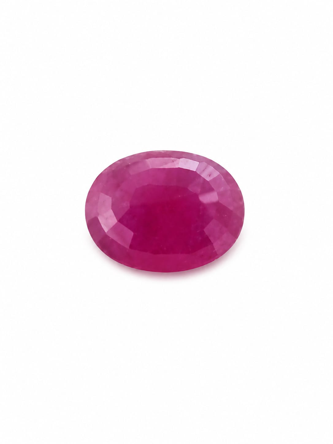 Premium 5.17 Cts Certified Natural Ruby (Manik) Oval Mixed Cut - Image 2